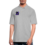 21 West Men's Pique Polo Shirt - heather gray