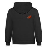 Contrast Hoodie - black/asphalt