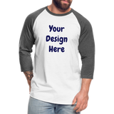 Baseball T-Shirt - white/charcoal