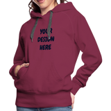 Women’s Premium Hoodie - burgundy