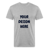 Fitted Cotton/Poly T-Shirt by Next Level - heather gray