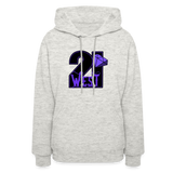 21 West Women's Hoodie - heather oatmeal