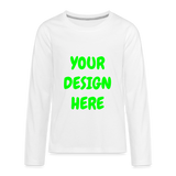 Kids' Premium Long Sleeve T-Shirt - white