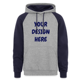 Colorblock Hoodie - heather gray/navy