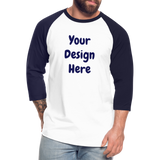 Baseball T-Shirt - white/navy