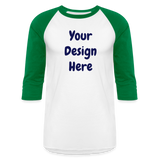 Baseball T-Shirt - white/kelly green