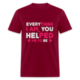T-Shirt - burgundy
