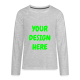 Kids' Premium Long Sleeve T-Shirt - heather gray