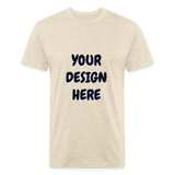 Fitted Cotton/Poly T-Shirt by Next Level - heather cream