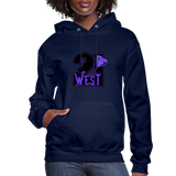 21 West Women's Hoodie - navy