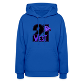 21 West Women's Hoodie - royal blue