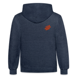 Contrast Hoodie - indigo heather/asphalt