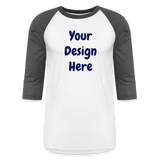 Baseball T-Shirt - white/charcoal