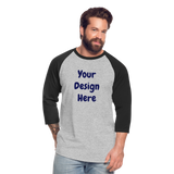 Baseball T-Shirt - heather gray/black