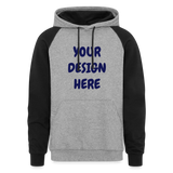 Colorblock Hoodie - heather gray/black