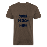 Fitted Cotton/Poly T-Shirt by Next Level - heather espresso