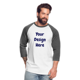 Baseball T-Shirt - white/charcoal