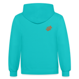 Contrast Hoodie - scuba blue/asphalt