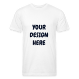 Fitted Cotton/Poly T-Shirt by Next Level - white