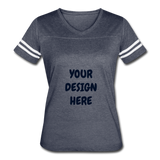 Women’s Vintage Sport T-Shirt - vintage navy/white