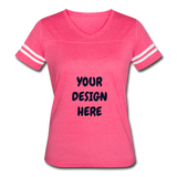 Women’s Vintage Sport T-Shirt - vintage pink/white