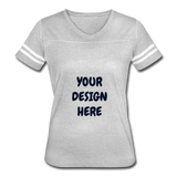 Women’s Vintage Sport T-Shirt - heather gray/white