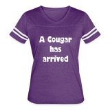 Women’s Vintage Sport T-Shirt - vintage purple/white