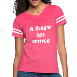 Women’s Vintage Sport T-Shirt - vintage pink/white
