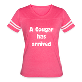 Women’s Vintage Sport T-Shirt - vintage pink/white